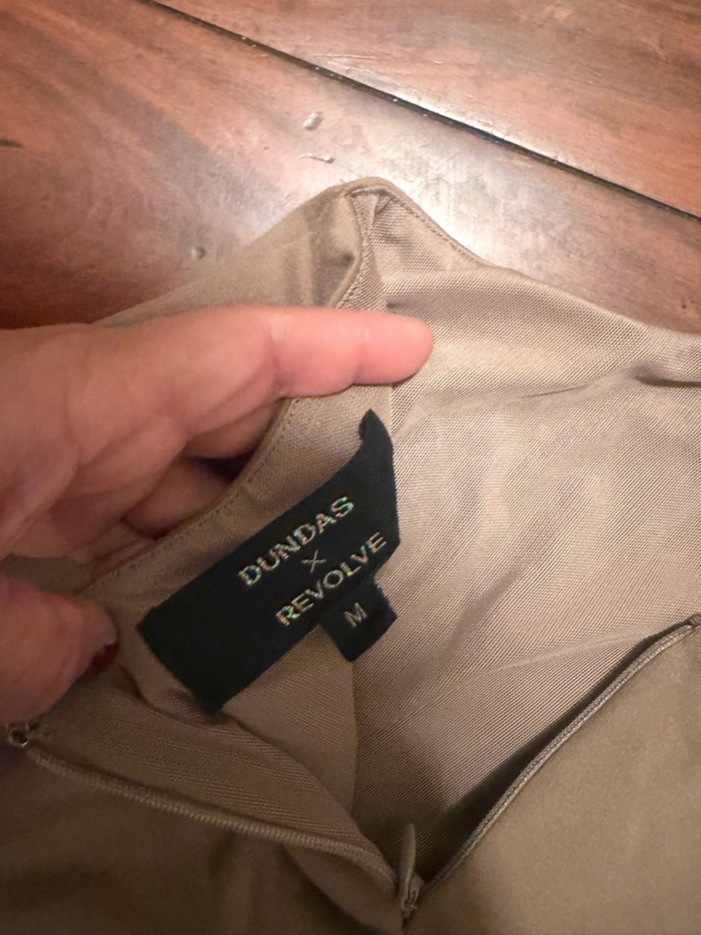 DUNDAS x REVOLVE Taupe Backless Cutout Maxi Dress - Picture 7 of 9